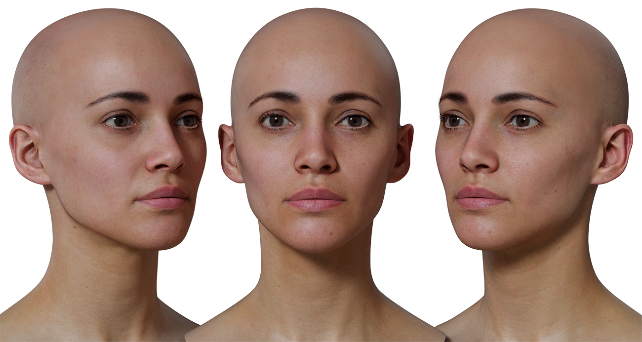 Download realistic 3d head models